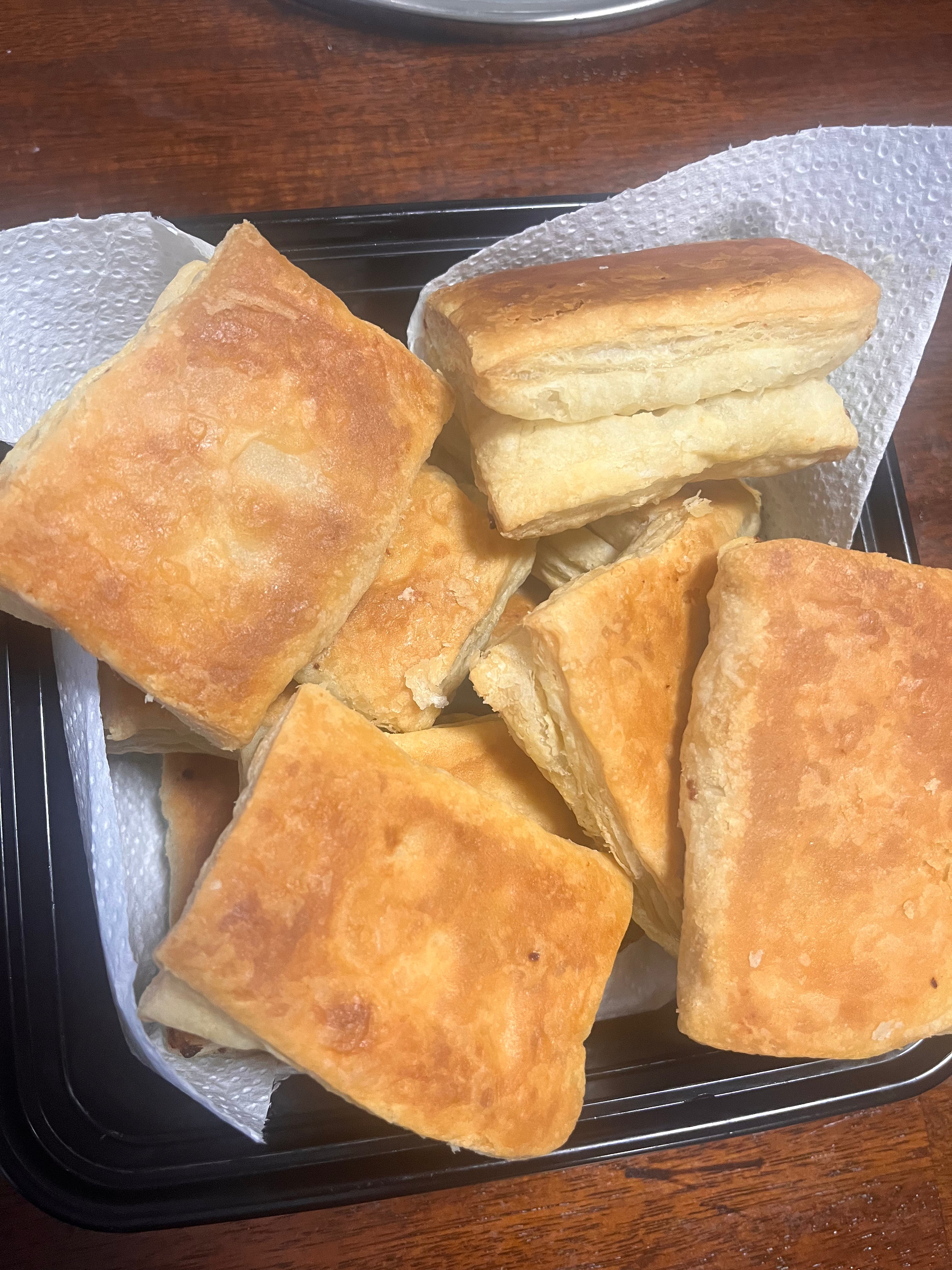 Dozen Haitian Puff Pastry Patties chicken fillings