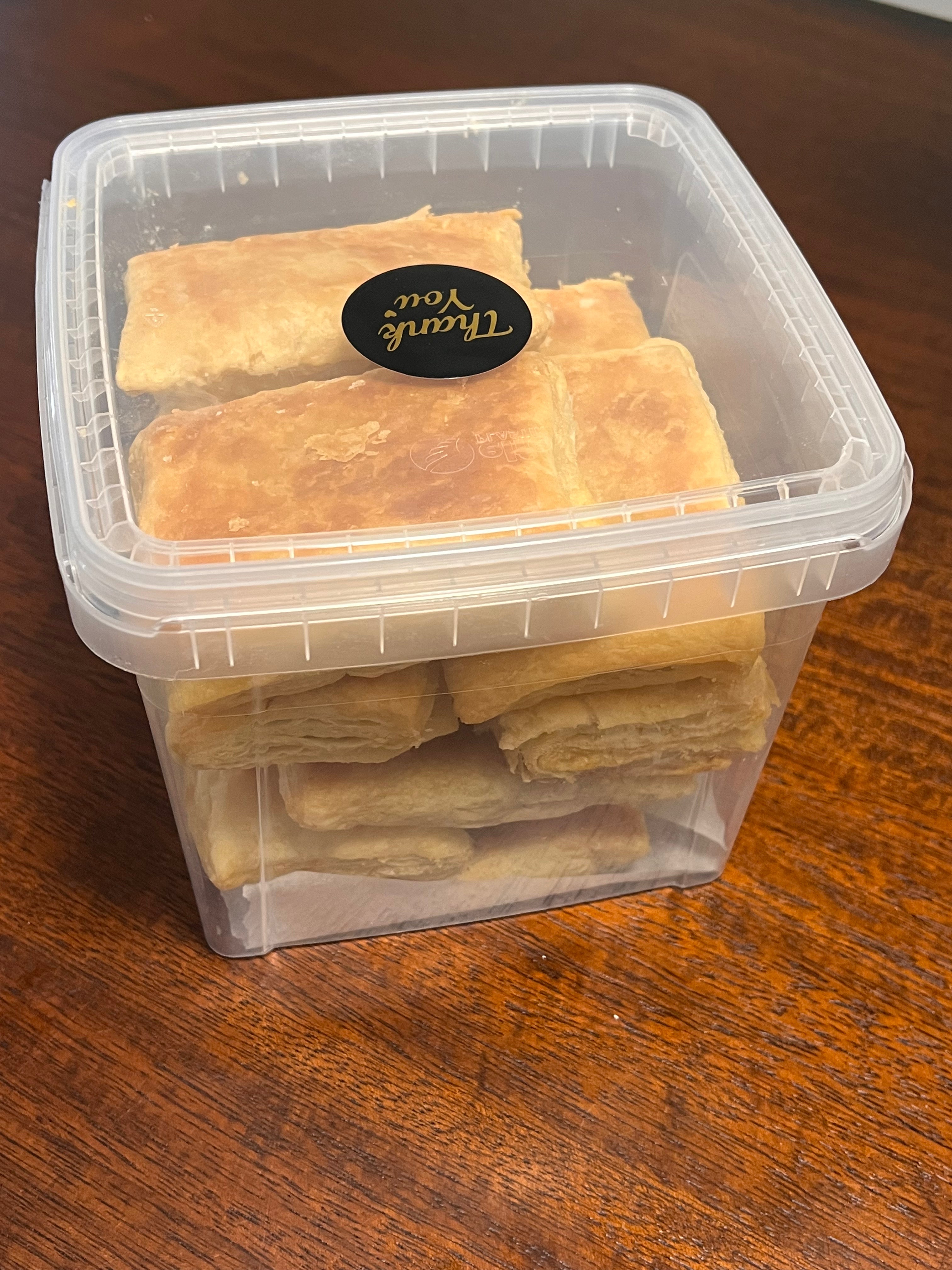 Dozen Haitian Puff Pastry Patties chicken fillings