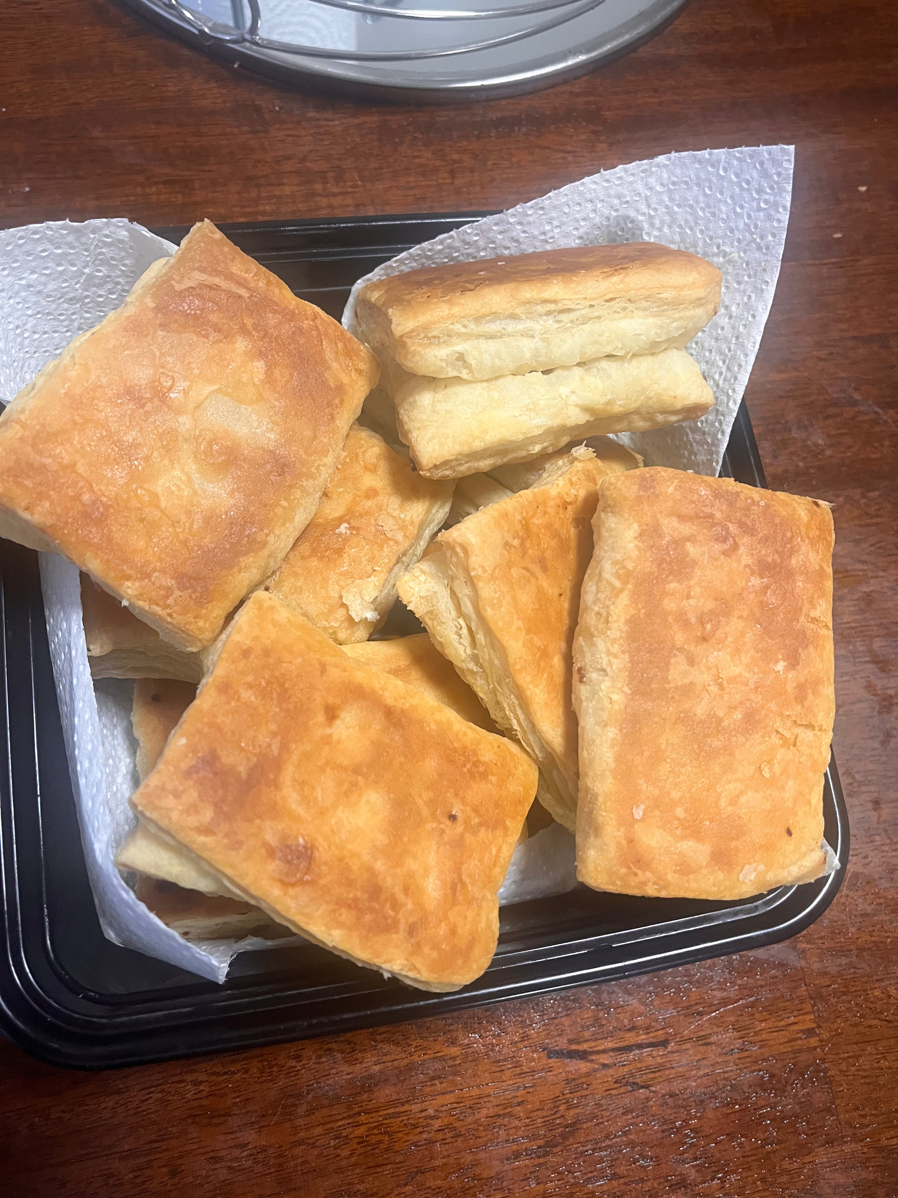 Dozen Haitian Puff Pastry Patties chicken fillings