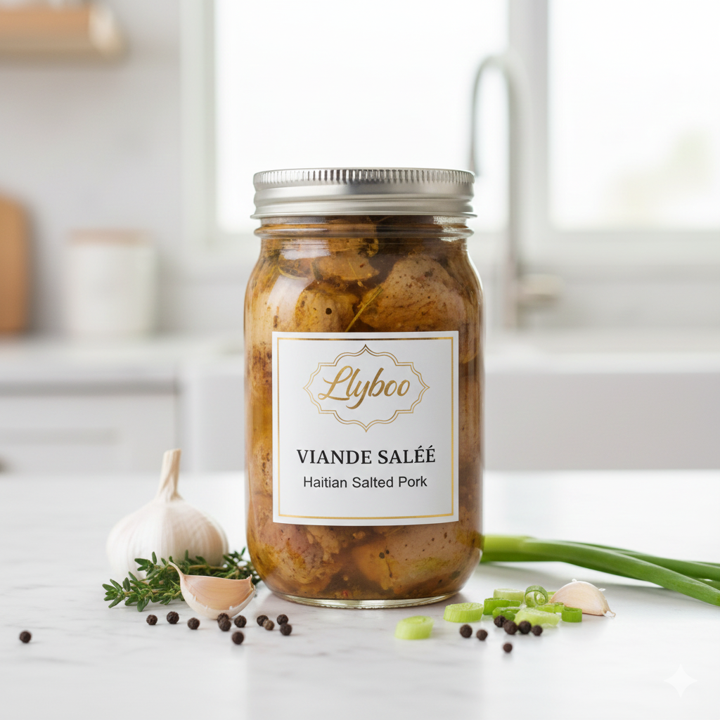 Viande salée, salt-cured pork meat