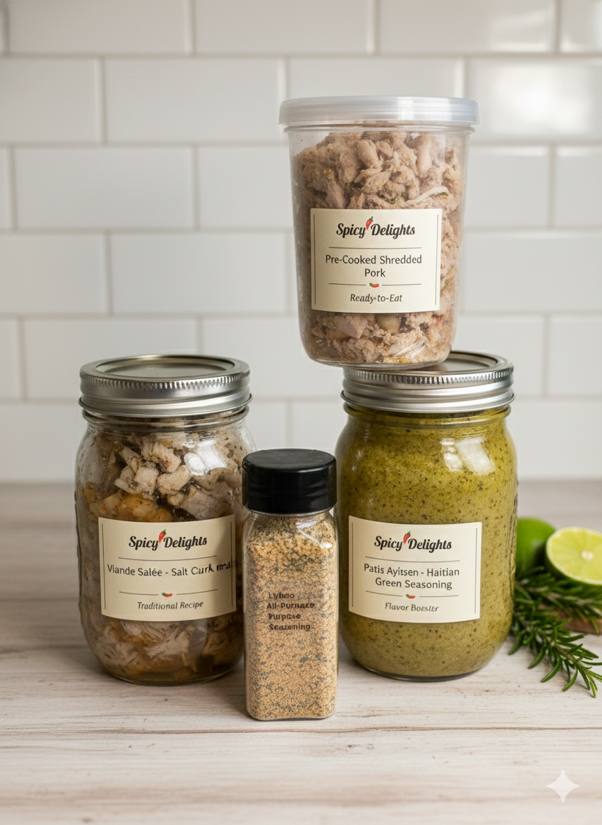 My taste combo epis, Andwi,llyboo dried seasoning & Viande salée