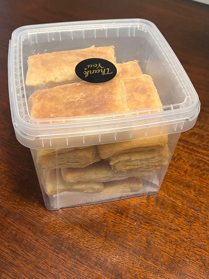 Haitian Patty (French: Pâté Haïtien, Creole: Pate Ayisyen)1 Dozen  moru (goldfish) fillings