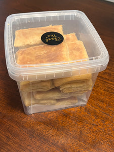 Haitian Patty (French: Pâté Haïtien, Creole: Pate Ayisyen)1 Dozen  moru (goldfish) fillings