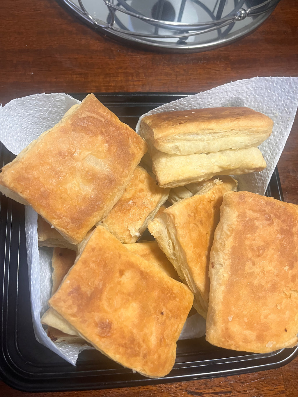 Dozen Haitian Puff Pastry Patties chicken fillings