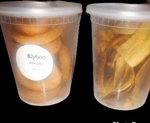 One 16 Oz of kokiyol jar and one 16 Oz of plantain chip