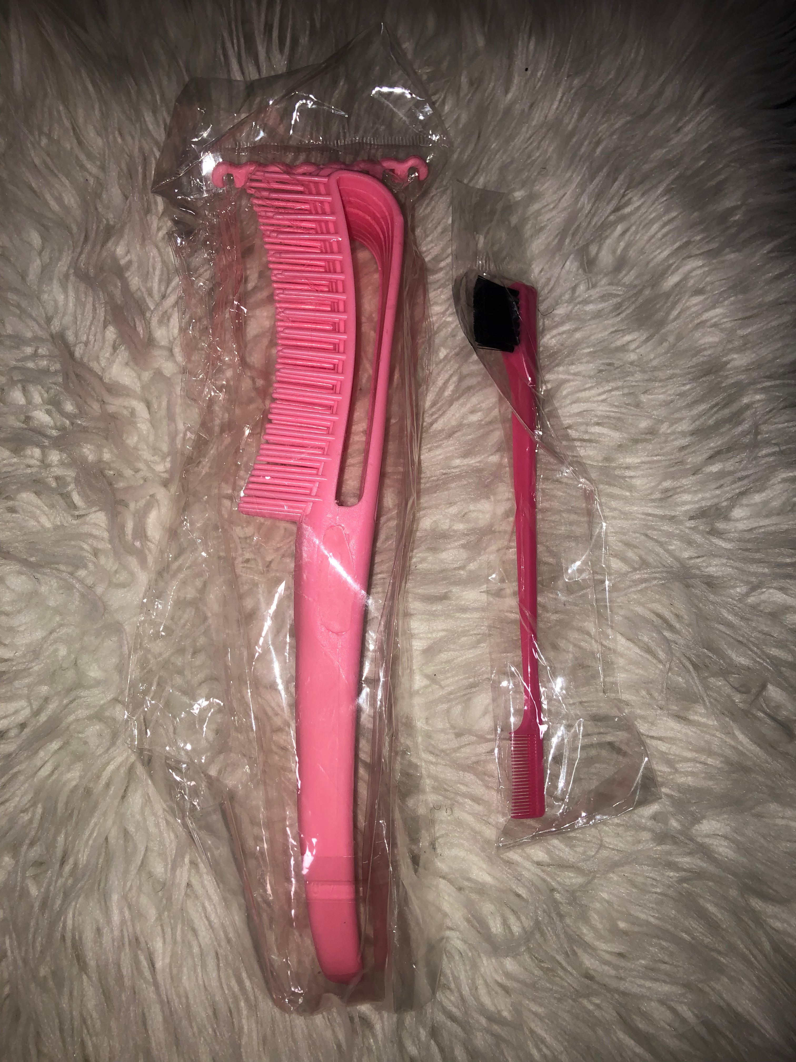 Detangling Brush for Afro America/ African Hair Textured 3a to 4c Kinky Wavy/ Curly/ Coily/ Wet/ Dry/ Oil/ Thick/ Long Hair, Knots Detangler Easy to Clean (Pink, Green)